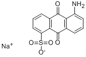 1-氨基蒽醌-5-磺酸钠盐 结构式