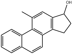 16,17-Dihydro-11-methyl-15H-cyclopenta[a]phenanthren-17-ol 结构式