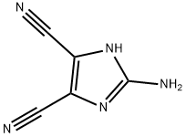 2-アミノ-4,5-ジシアノ-1H-イミダゾール 化学構造式