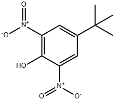 4-tert-ブチル-2,6-ジニトロフェノール 化学構造式