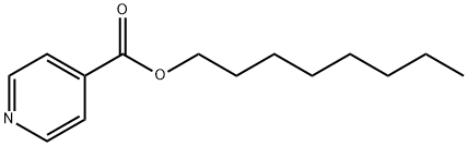 3-ピリジンカルボン酸オクチル 化学構造式