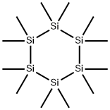 ドデカメチルシクロヘキサシラン 化学構造式