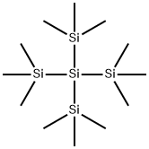 テトラキス(トリメチルシリル)シラン 化学構造式