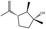 1,2-dimethyl-3-prop-1-en-2-yl-cyclopentan-1-ol Struktur