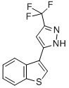 5-(BENZO-[B]-THIOPHEN-3-YL)-3-(TRIFLUOROMETHYL)PYRAZOLE Struktur