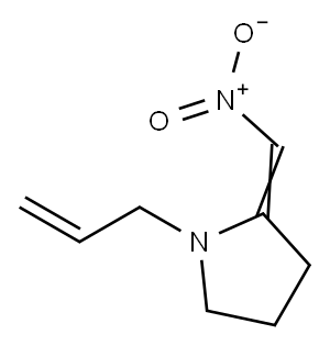 1-(allyl)-2-(nitromethylene)pyrrolidine Struktur