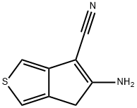 4H-Cyclopenta[c]thiophene-6-carbonitrile,  5-amino- 结构式