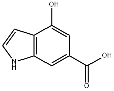 4-HYDROXY-6-INDOLECARBOXYLIC ACID Structure