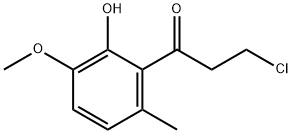 3-Chloro-1-(2-hydroxy-3-methoxy-6-methylphenyl)-1-propanone 结构式