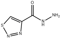 1,2,3-チアジアゾール-4-カルボヒドラジド 化学構造式