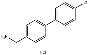 [4-(4-クロロフェニル)フェニル]メチルアミン塩酸塩 塩化物 化学構造式