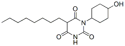 1-(4-Hydroxycyclohexyl)-5-octylbarbituric acid Struktur