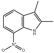 7-ニトロ-2,3-ジメチル-1H-インドール 化学構造式