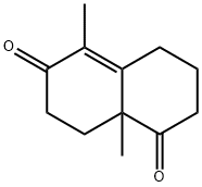 5,8A-二甲基-3,4,8,8A-四氢-1,6-(2H,7H)-萘二酮, 41019-71-0, 结构式
