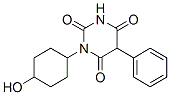 1-(4-ヒドロキシシクロヘキシル)-5-フェニルバルビツル酸 化学構造式