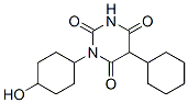 5-Cyclohexyl-1-(4-hydroxycyclohexyl)barbituric acid Struktur