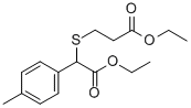 ethyl 3-(2-ethoxy-2-oxo-1-p-tolylethylthio)propanoate Structure