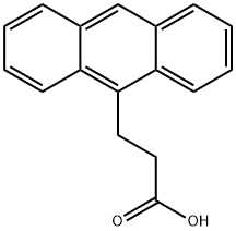 アントラセン-9-プロピオン酸 化学構造式
