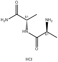 H-ALA-ALA-NH2 · HCL 化学構造式