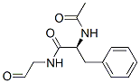 N-acetylphenylalanylglycinal Struktur