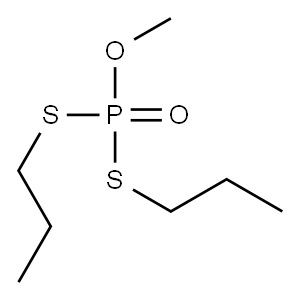 Phosphorodithioic acid S,S-dipropyl O-methyl ester 结构式