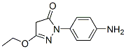 1-(4-アミノフェニル)-3-エトキシ-2-ピラゾリン-5-オン 化学構造式