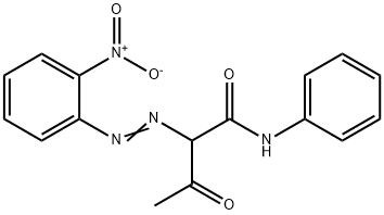 2-[(2-ニトロフェニル)アゾ]-3-オキソ-N-フェニルブタンアミド 化学構造式
