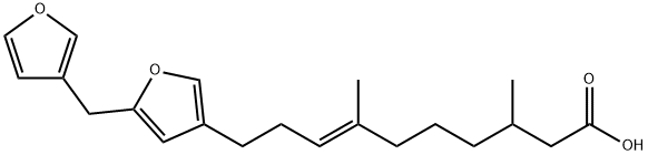 (E)-10-[5-(3-Furylmethyl)furan-3-yl]-3,7-dimethyl-7-decenoic acid Structure