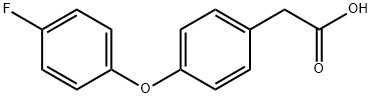 2-[4-(4-フルオロフェノキシ)フェニル]酢酸 化学構造式