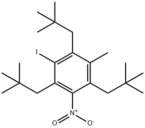 Benzene, 1,3,5-tris(2,2-dimethylpropyl)-2-iodo-4-methyl-6-nitro- Struktur