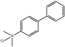 4-联苯基二甲基氯硅烷 结构式