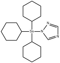 (1H-1,2,4-トリアゾール-1-イル)トリシクロヘキシルスタンナン 化学構造式