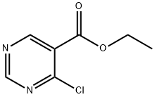 4-クロロピリミジン-5-カルボン酸エチル 化学構造式