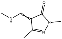 3H-Pyrazol-3-one,  2,4-dihydro-2,5-dimethyl-4-[(methylamino)methylene]- Structure