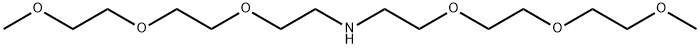2-[2-(2-メトキシエトキシ)エトキシ]-N-[2-[2-(2-メトキシエトキシ)エトキシ]エチル]エタンアミン 化学構造式