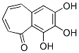 5H-Benzocyclohepten-5-one, 2,3,4-trihydroxy- (9CI) Struktur