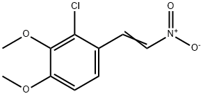 反-2-氯-3,4-二甲氧基-Β-硝基苯乙烯,41122-35-4,结构式