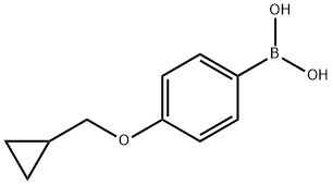 4-(CYCLOPROPYLMETHOXY)BENZENEBORONIC ACID Structure