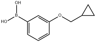 3-环丙甲氧基苯硼酸 结构式