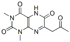 2,4,6(3H)-Pteridinetrione,  1,5-dihydro-1,3-dimethyl-7-(2-oxopropyl)- Structure