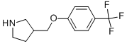3-(4-Trifluoromethyl-phenoxymethyl)-pyrrolidine 结构式