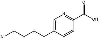 5-(4-クロロブチル)ピコリン酸 化学構造式