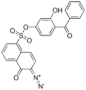 4-benzoyl-3-hydroxyphenyl 6-diazo-5,6-dihydro-5-oxonaphthalene-1-sulphonate Struktur