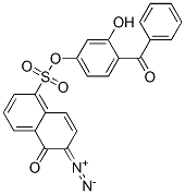 6-ジアゾ-5,6-ジヒドロ-5-オキソ-1-ナフタレンスルホン酸4-ベンゾイル-3-ヒドロキシフェニル 化学構造式