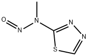1,3,4-Thiadiazol-2-amine,  N-methyl-N-nitroso- 结构式