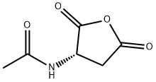 N-[(S)-テトラヒドロ-2,5-ジオキソフラン-3-イル]アセトアミド 化学構造式