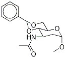 Methyl 3-Acetamido-4,6-O-benzylidene-2,3-dideoxy-α-D-arabino -hexopyranoside Structure