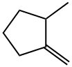 1-メチレン-2-メチルシクロペンタン 化学構造式
