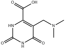 5-Dimethylaminomethyl-2,6-dioxo-1,2,3,6-tetrahydro-pyrimidine-4-carboxylic acid Structure