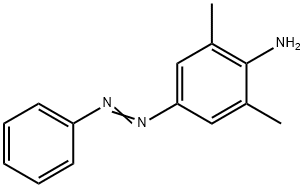 4-アミノ-3,5-ジメチルアゾベンゼン 化学構造式